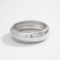 Irregular Metal Wide Curved Glossy Spring Bracelet - Norellé