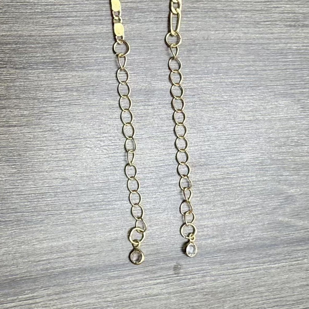 26 Initial Letter Anklets Gold Double Layer Chain Anklet Twin - Norellé