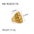 New Retro Style Versatile Geometric Ball Twist Cord For Braiding Ring - Norellé