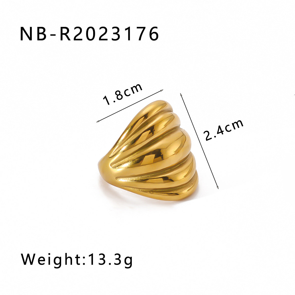 New Retro Style Versatile Geometric Ball Twist Cord For Braiding Ring - Norellé