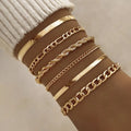 Bracelet Fashion 6-piece Chain Set Metal Chain - Norellé