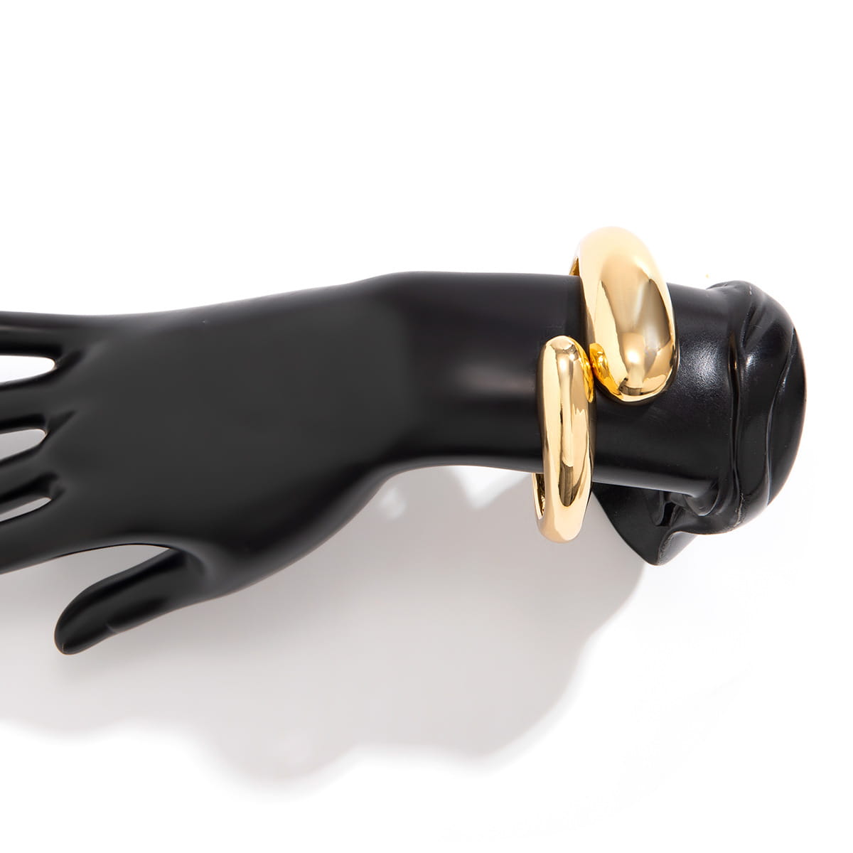 Exaggerated Glossy Square Notched Irregular Bracelet