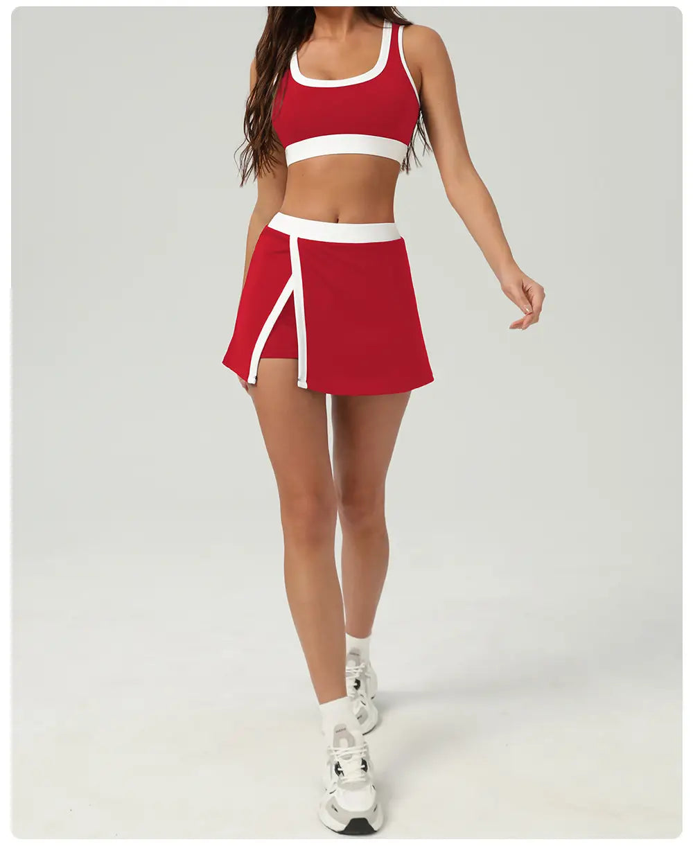 Color Matching Nude Feel Sports Underwear Quick-drying Shockproof Yoga Vest