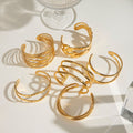 Irregular Lines Multi-layer Hollow Open-end Bracelet Retro Personality - Norellé