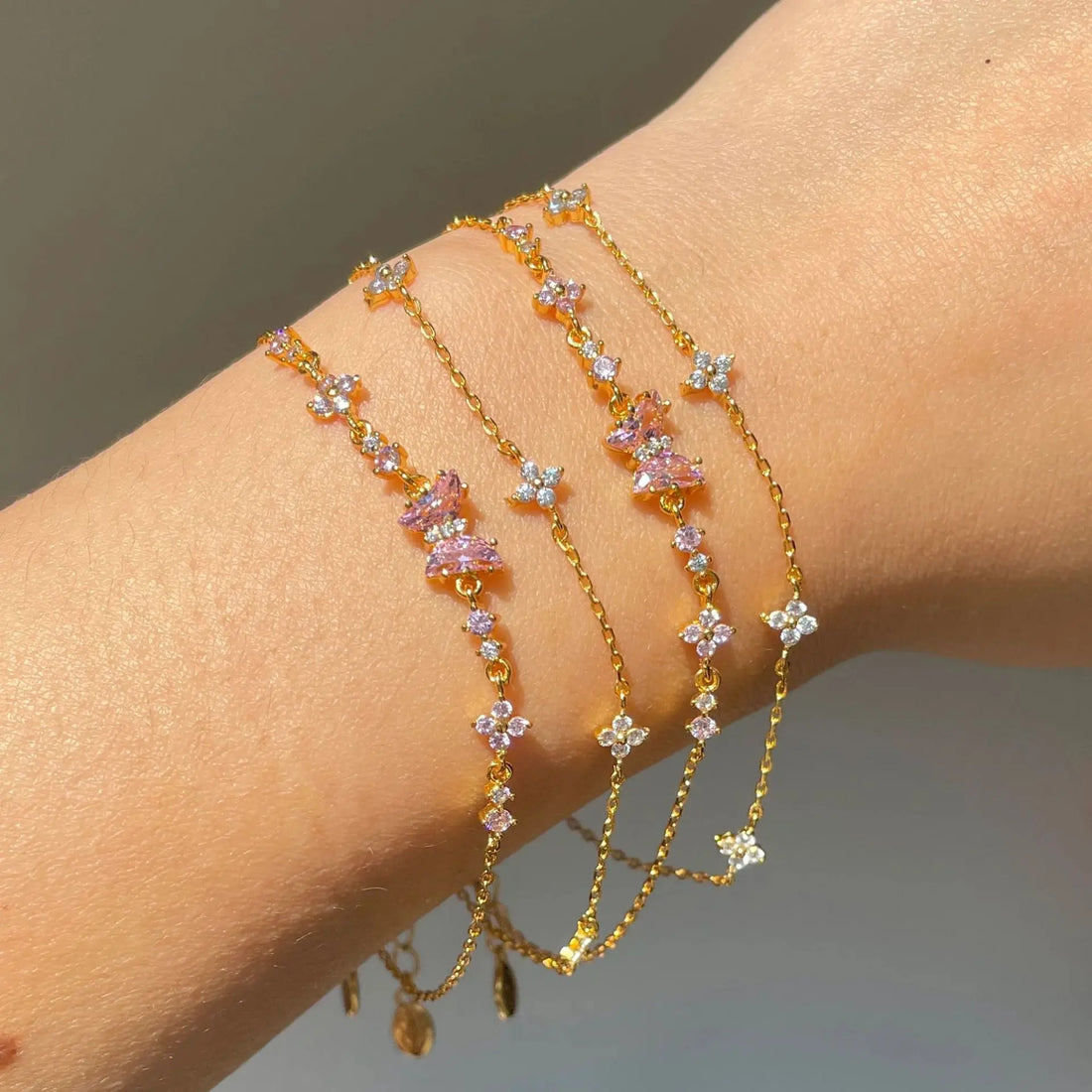 Zircon Butterfly Bracelet Female Retro - Norellé