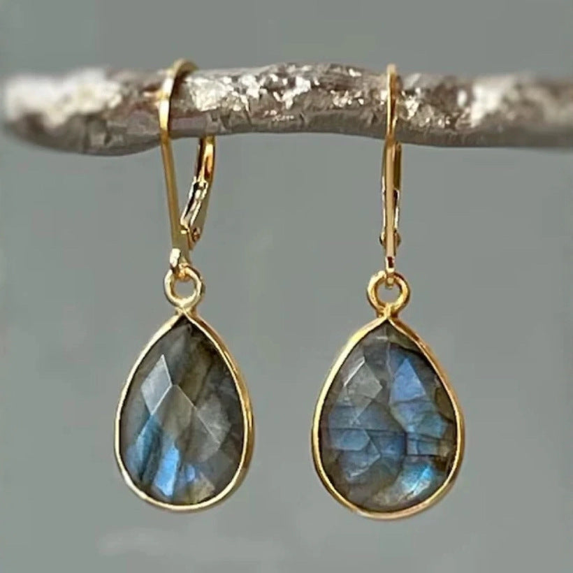 Crystal Crystal Clear Eardrops Beautiful Fashion Graceful Earrings - Norellé