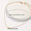 Fashion Snake Bones Chain Love Pendant Necklace - Norellé
