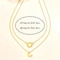 Elegant Vintage Necklace Hollow Sun Moon Pendant Chain Neck - Norellé