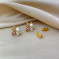 Bee Light Luxury Zircon 925 Silver Stud Earrings - Norellé