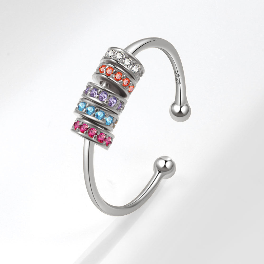 Simple Fashion Color Zircon Ring For Women - Norellé