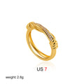 Women's Personalized Zircon Knotted Bow Ring - Norellé