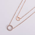 Micro Inlaid Zircon Jewelry Ring Necklace For Women - Norellé