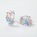 Irregular Color Zirconium Ear Studs - Norellé