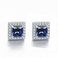 Inlaid Colored Gems Earrings S925 Sterling Silver Earrings - Norellé