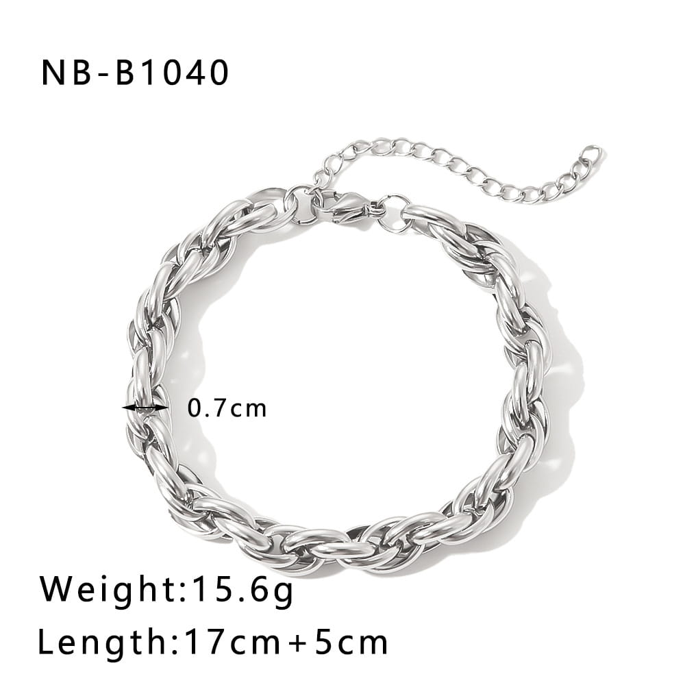 Fashion Unisex Style Retro Double-layer Five-pointed Star Chain
