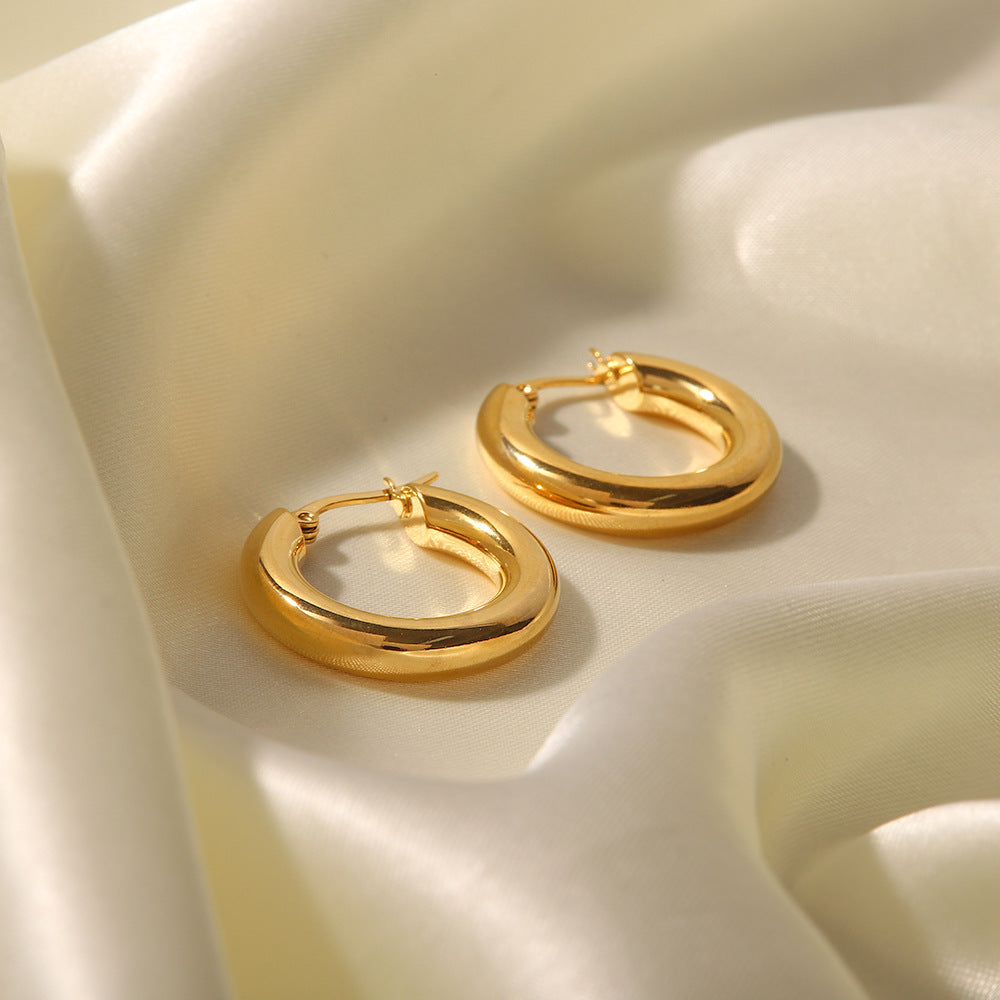 Personality Affordable Luxury Simple Stainless Steel Earrings - Norellé