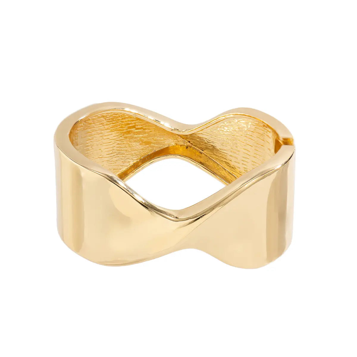 Exaggerated Glossy Square Notched Irregular Bracelet