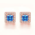 Inlaid Colored Gems Earrings S925 Sterling Silver Earrings - Norellé