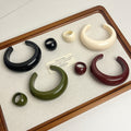 Women's Stylish Retro Minimalism Niche Resin Bracelet Ring - Norellé