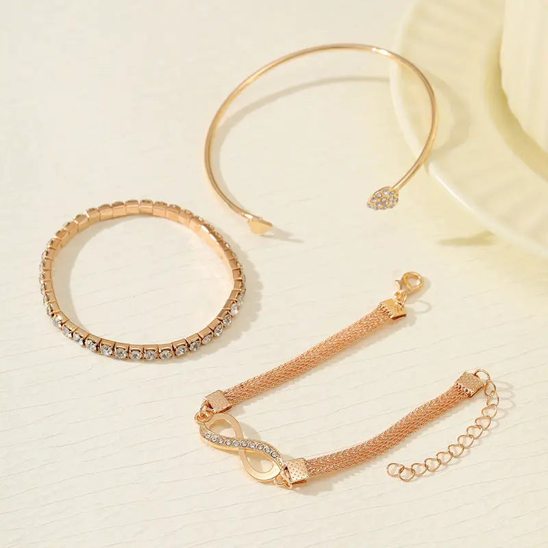 Women's Loving Heart With Opening Bracelet Creative Retro Simple - Norellé