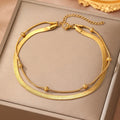 Simple Double Layer Snake Bone Anklet Sexy All-matching - Norellé