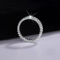 S925 Sterling Silver Kaleidoscope Bead Edge Diamond Ring - Norellé