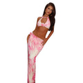 Seaside Beach Snake Pattern Print Holiday Suit - Norellé