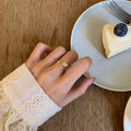 Tulip Ring Female Light Luxury Temperament Inlaid Zircon Opal - Norellé
