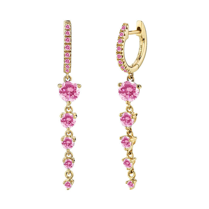 Geometric Personalized Long Earrings Women - Norellé