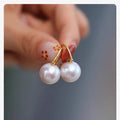 Copper Plated Gold Ancient Hong Kong Style Earrings - Norellé