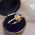 Women's French Aquamarine Colored Gems Zircon Ring - Norellé