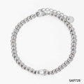 Fashion Stainless Steel Electroplated Small Golden Beads Multi-layer Twin Bracelet - Norellé
