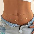 Women's Fashion Round Beads Chain Double-layer Waist Chain - Norellé