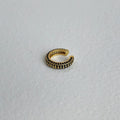 Retro Simple Full Rhinestone Zircon Ear Clip Earrings - Norellé