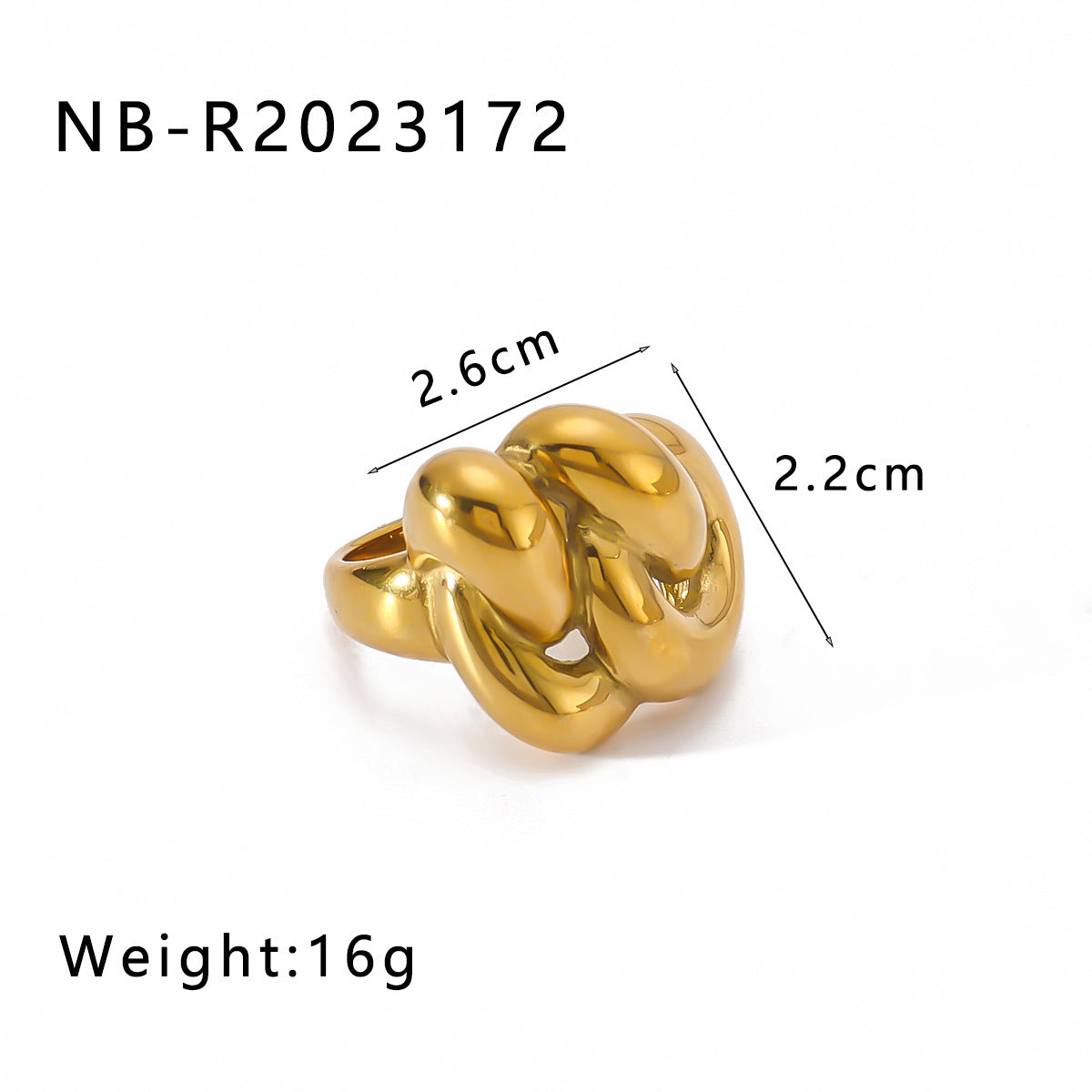 New Retro Style Versatile Geometric Ball Twist Cord For Braiding Ring - Norellé