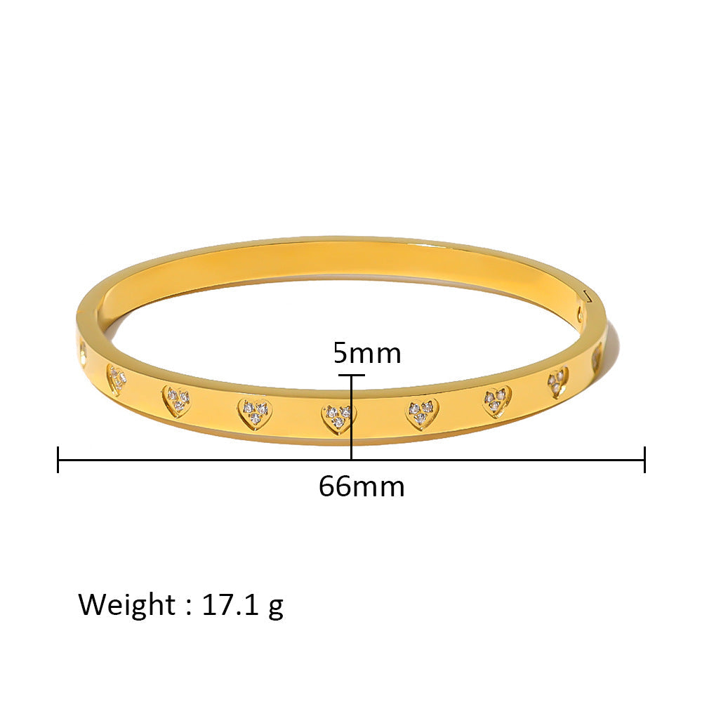 European And American Popular INS Style Heart Love Heart Bracelet - Norellé
