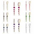 Geometric Personalized Long Earrings Women - Norellé