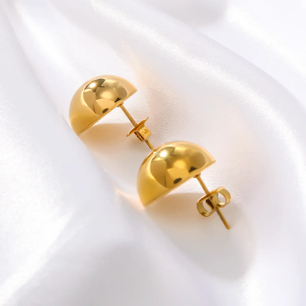 Simplicity Stainless Steel Plated Retro Elegant Earrings