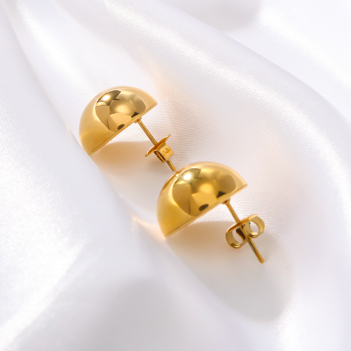Trendy Simplicity Stainless Steel Plated Retro Temperament Elegant Earrings - Norellé