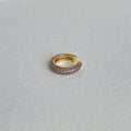 Retro Simple Full Rhinestone Zircon Ear Clip Earrings - Norellé