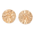 Ornament Exaggerated Corrugated Hemp Surface Round Studs - Norellé