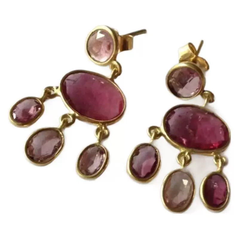 Women's Color Resin Long Irregular Ear Studs - Norellé