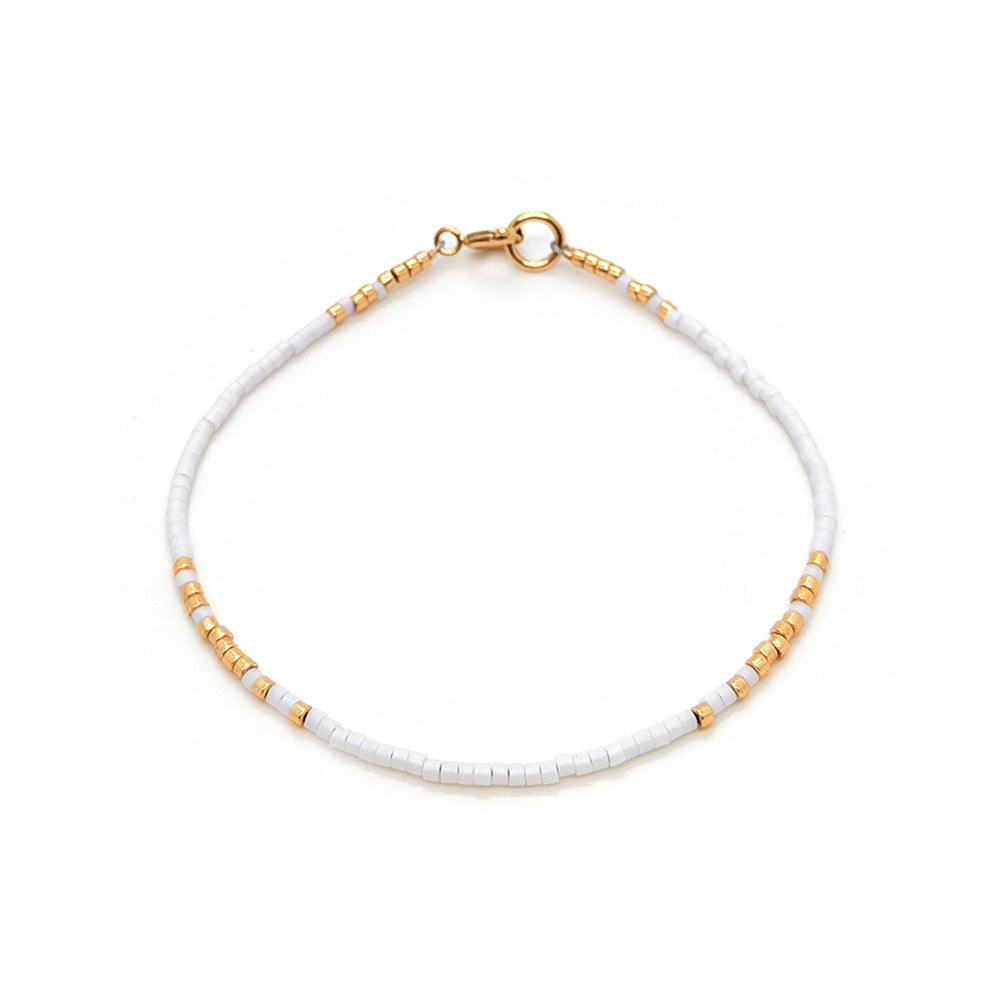 Women's European And American Retro Fashion Bead Woven Handmade Bracelet - Norellé