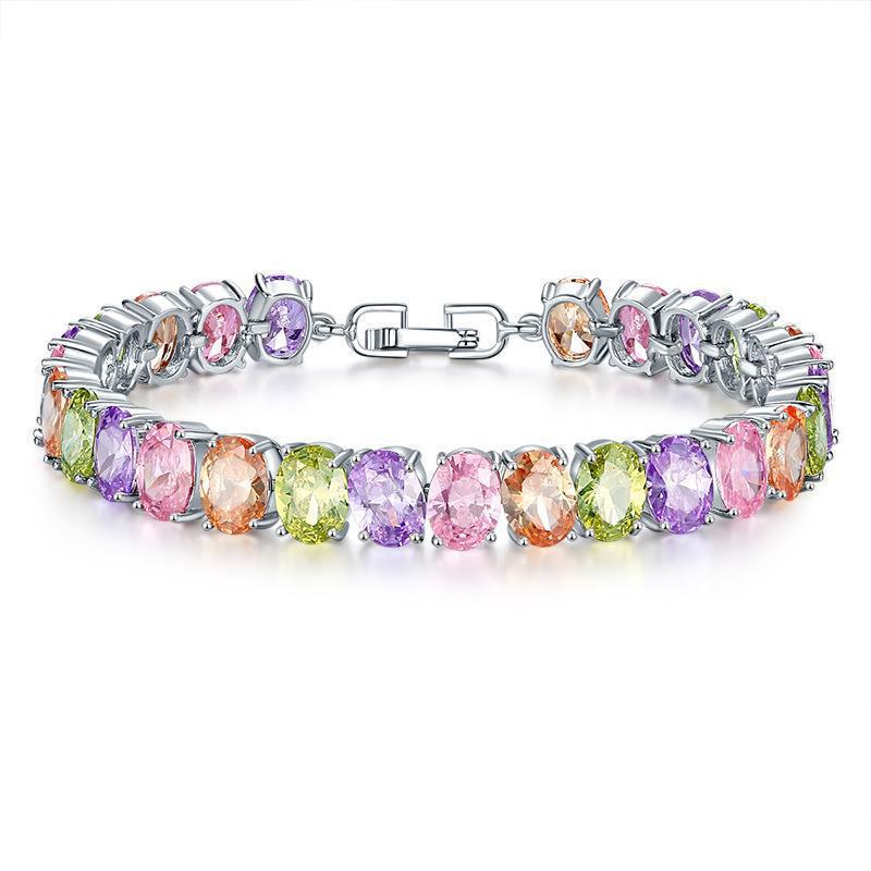 Copper Plating Inlaid Zircon Bracelet Natural Simple Women's - Norellé