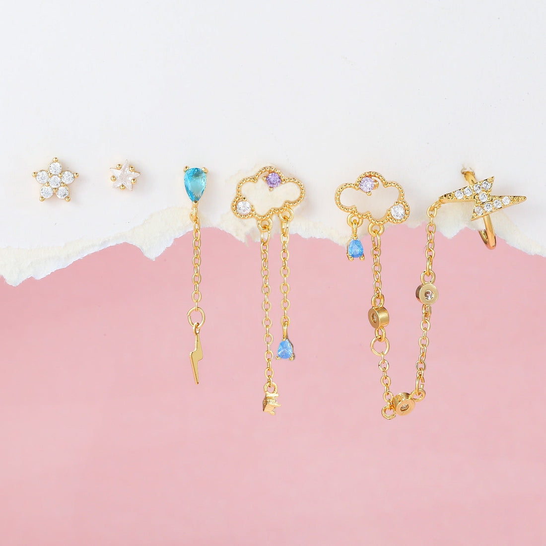 Tassel Earrings Spot Drill Ear Rings - Norellé
