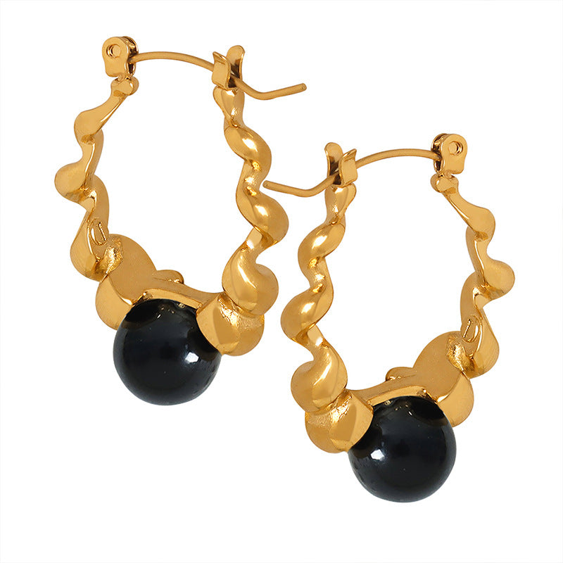 Women's Fashion Geometry Pattern Metal Hollow Thread Earrings - Norellé