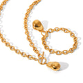 Retro Stainless Steel OT Buckle Gold-plated Necklace Women's Simple High-end Sense - Norellé