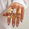 French Style Baroque Pearl Ring - Norellé
