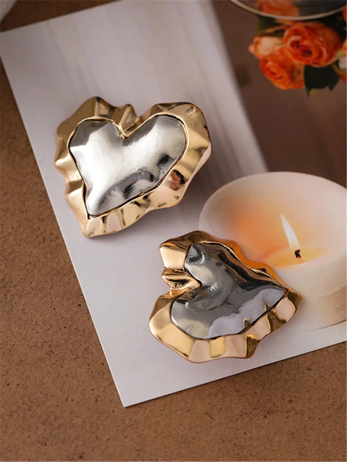 Love Color-block Ear Stud