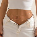 Women's Fashion Round Beads Chain Double-layer Waist Chain - Norellé